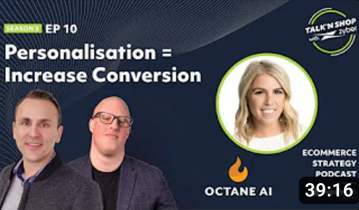 Personalisation = Increase Conversion with Octane AI.