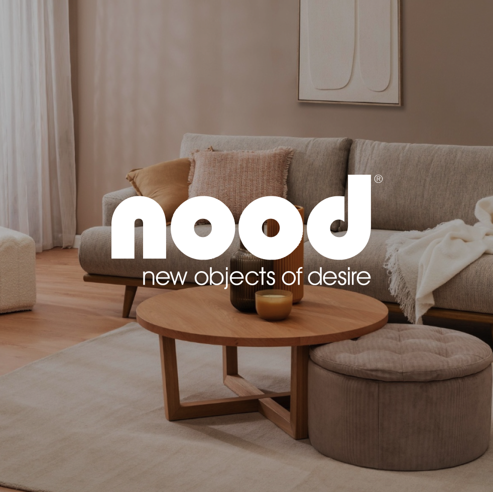 nood new objects of desire Logo and background