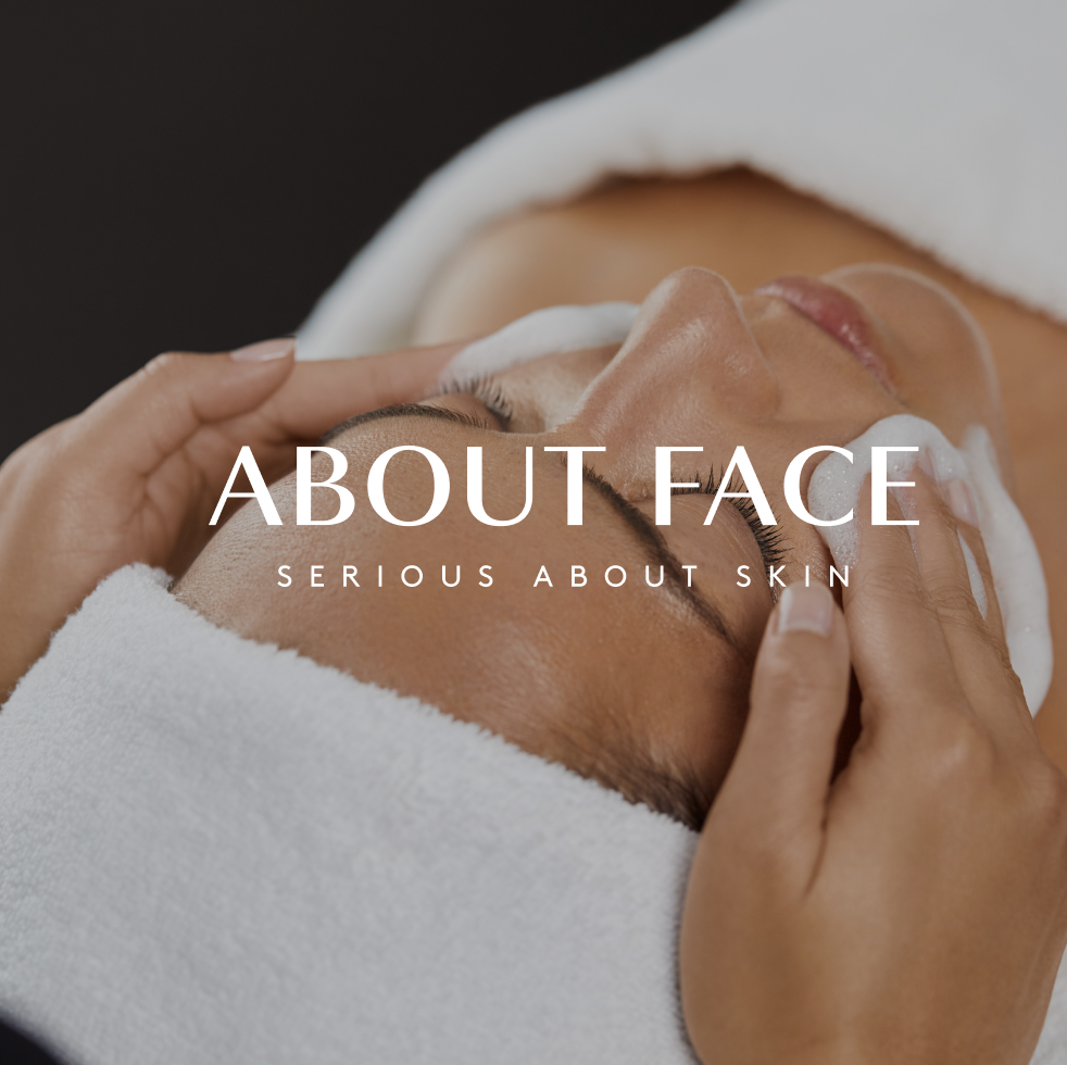 About face logo and background