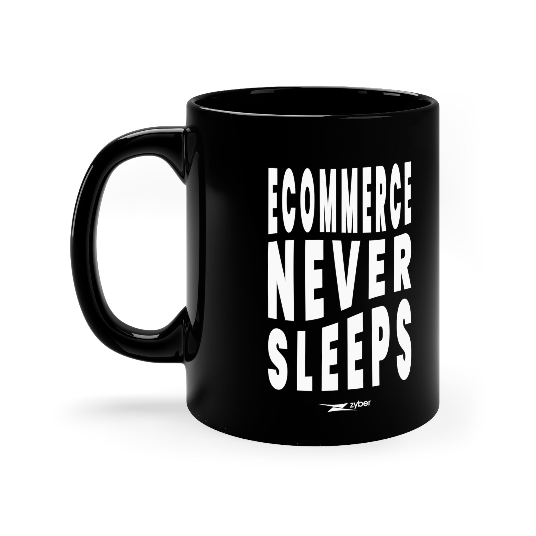 Zyber Logo Mug - Ecommerce Never Sleeps