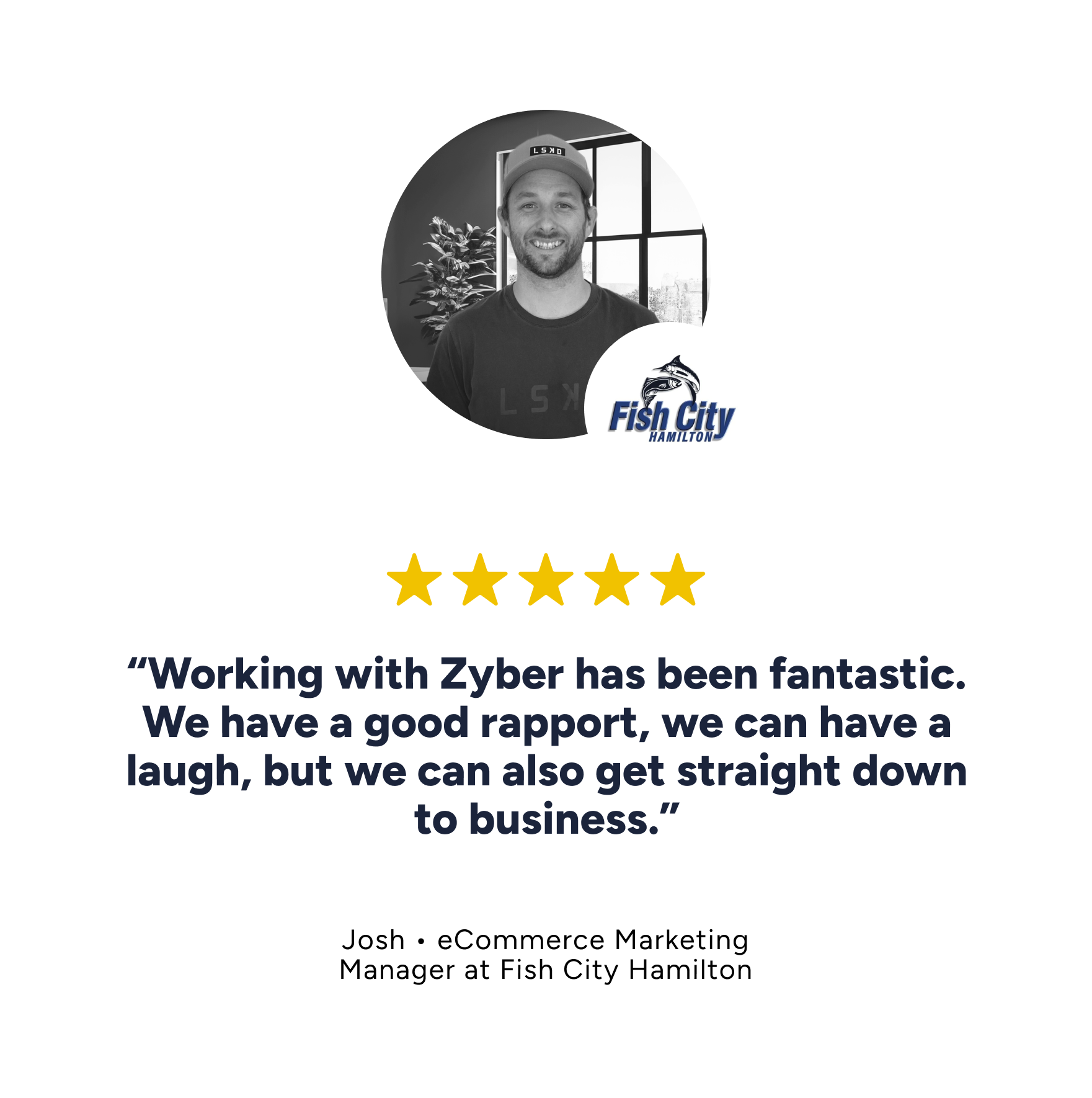 Fish City Hamilton Online Fishing Shop Testimonial