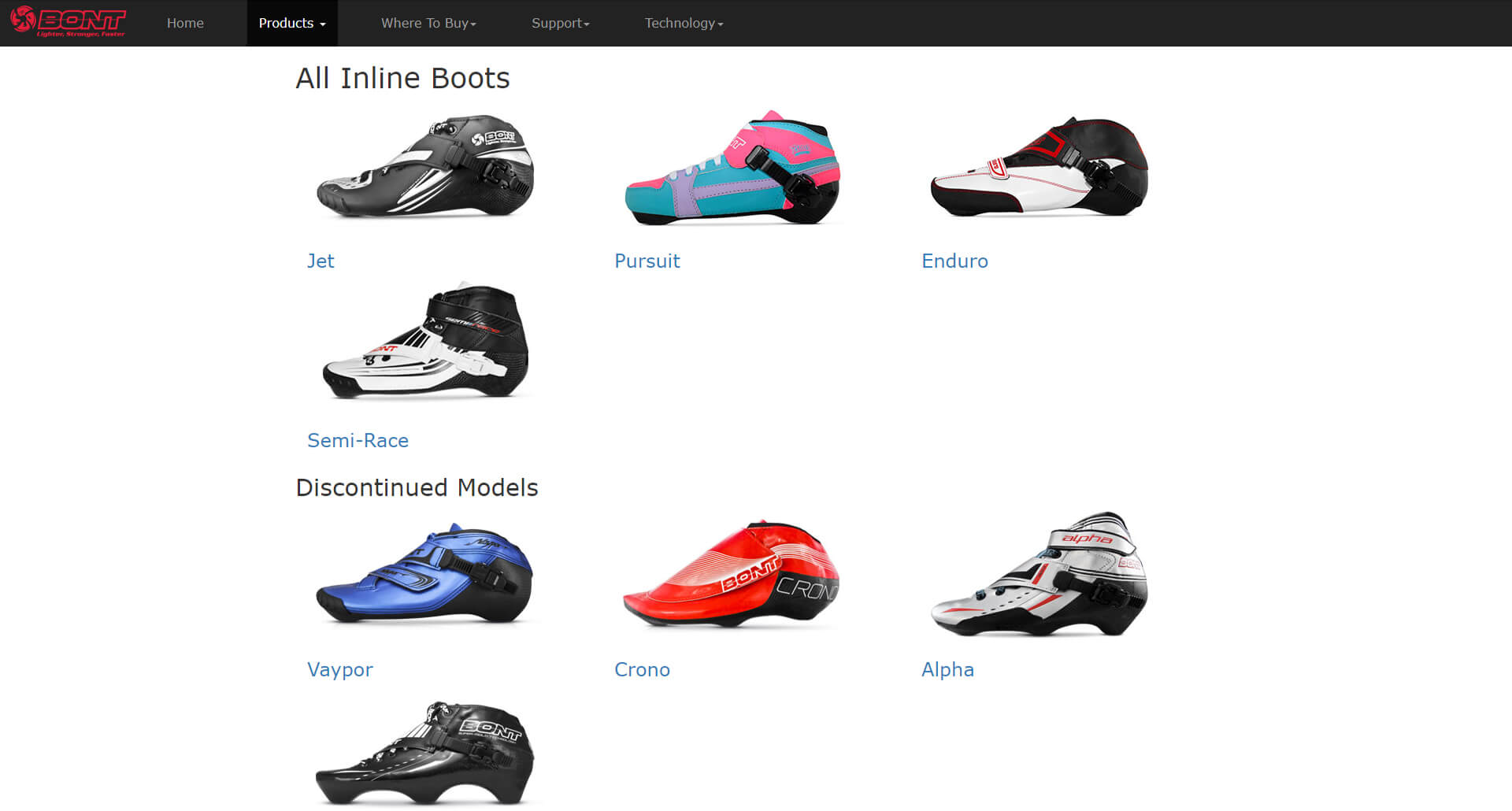 Bont Old Collection Page