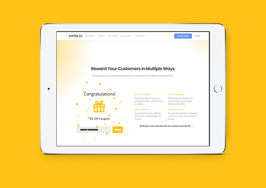 partner smile.io website