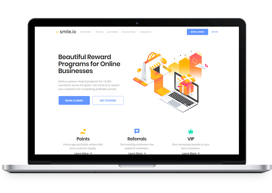 partner smilo.io website mockup