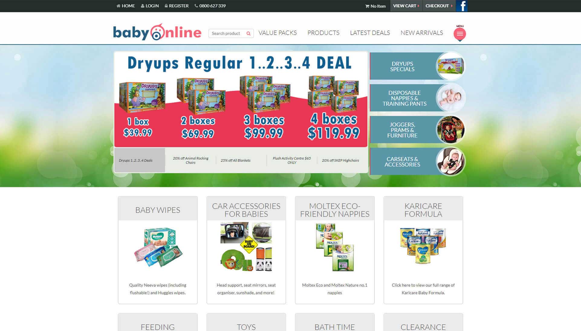 Babyonline Old Homepage