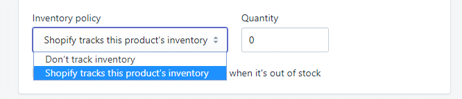 Product's Inventory Policy on How to Migrate Products to Shopify