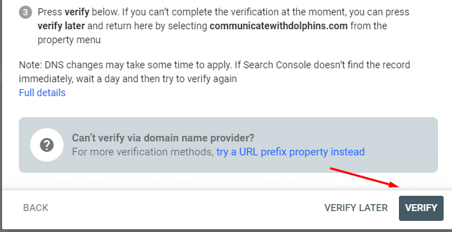 How to Verify your site ownership