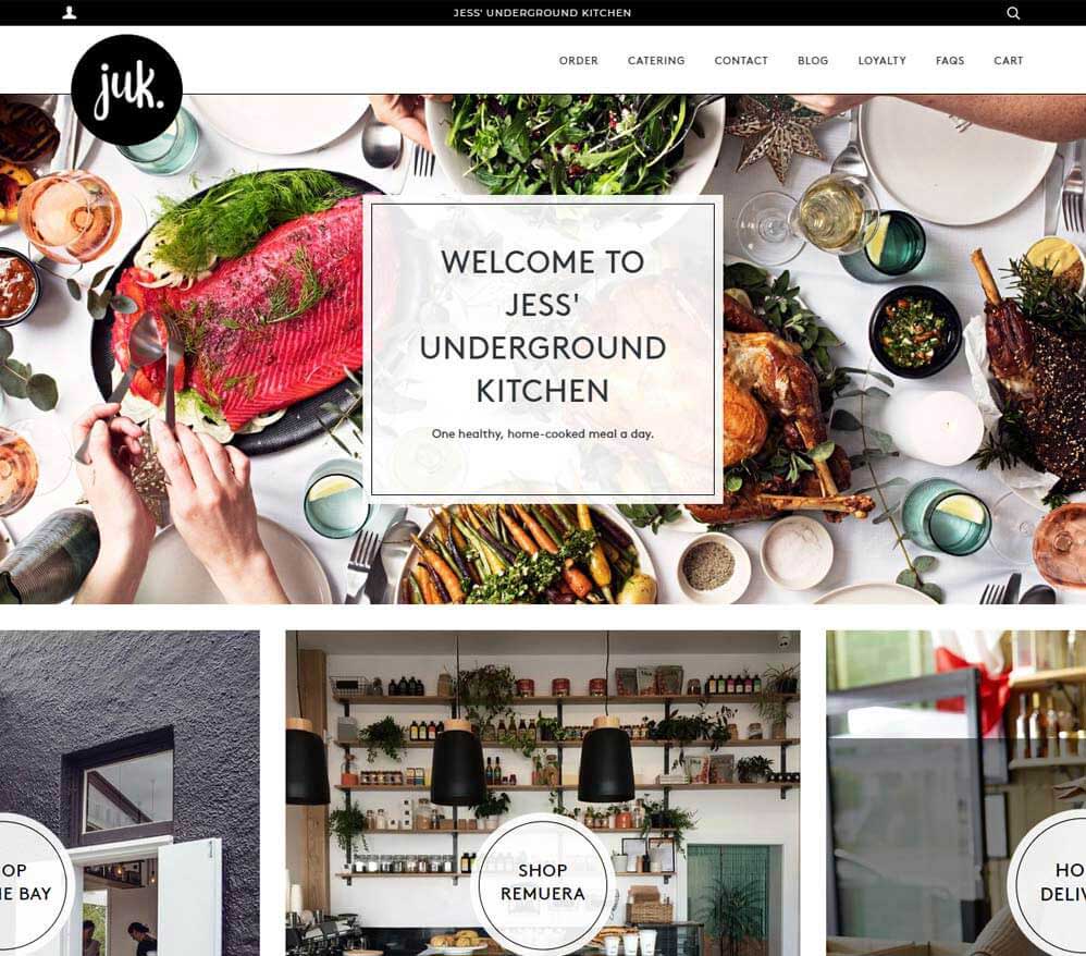 Jess Underground Kitchen Website - Zyber