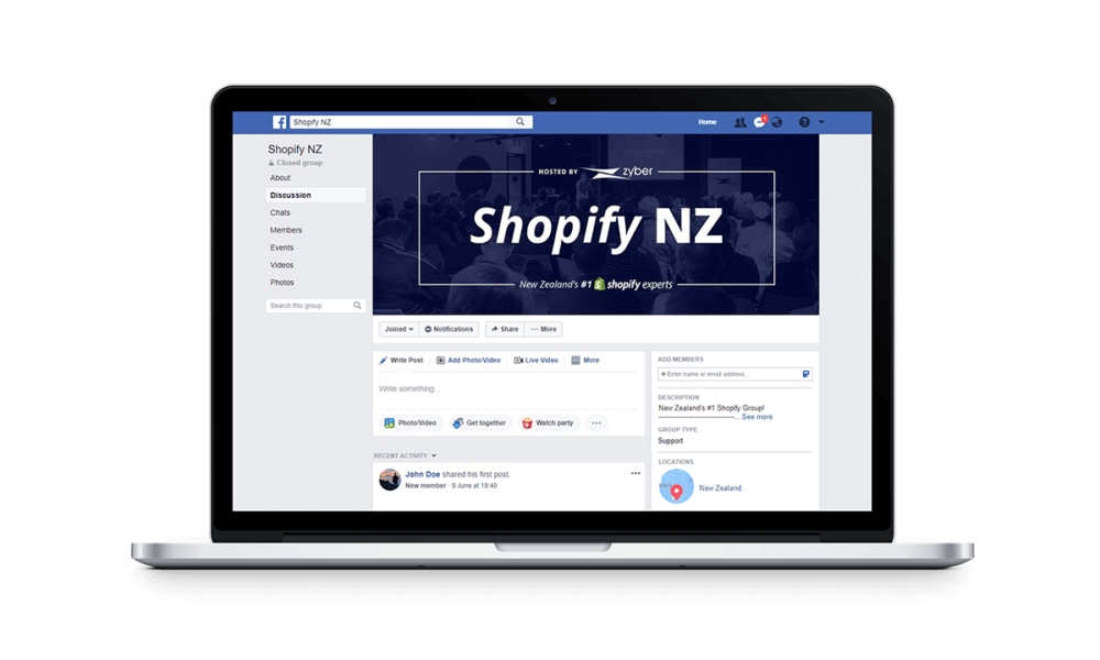 Shopify NZ Facebook Group