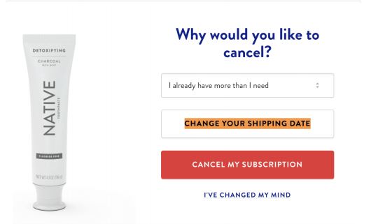 why do you want to cancel? example